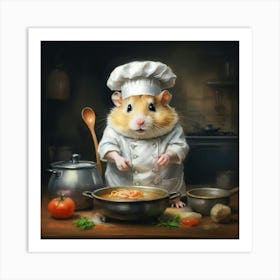 Chef Hamster 7 Art Print