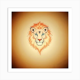 Lion Head Tattoo Poster