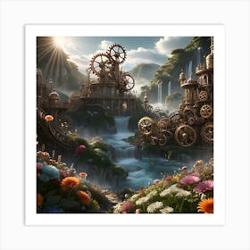 Ethereal Gears Of Life 6 Art Print