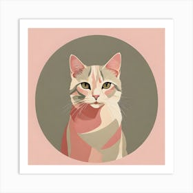 Portrait Of A Cat Art Print