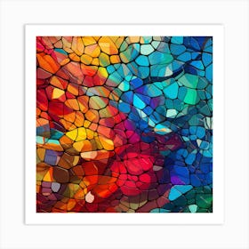 Mosaic Background Art Print