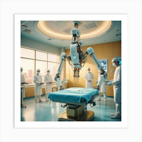 Robots In The Operating Room 2 Art Print