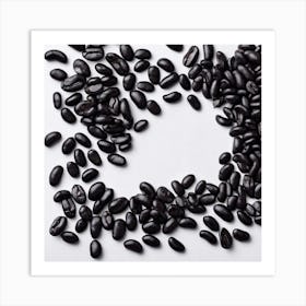 Black Coffee Beans 5 Art Print