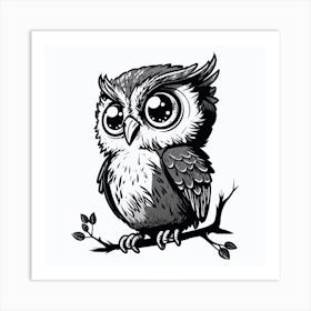 Cute Owl Art Print