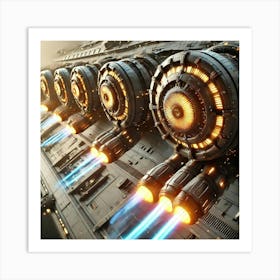 Solar Beam Emitters Converted Art Print