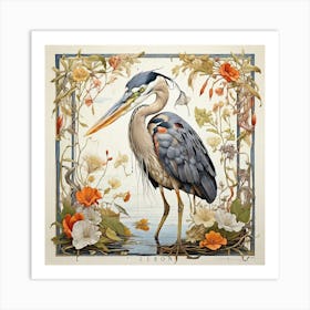 Blue Heron 1 Art Print