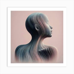 A woman's silhouette 1 Art Print