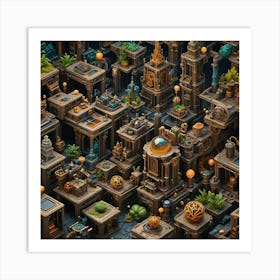 3d City Art Print