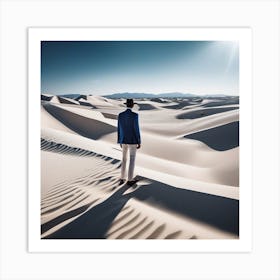 Man In The Desert 109 Art Print