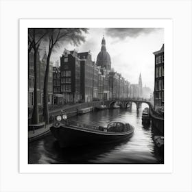 Amsterdam Canal Art Print