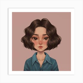 Portrait Of A Girl Print  Art Print