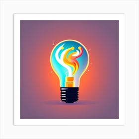 Light Bulb Art Print