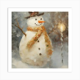 Snowman Art Print