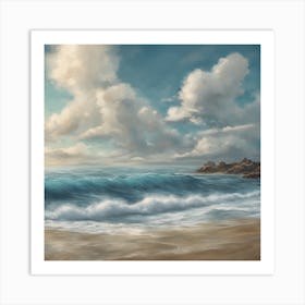 Seascape Painting Art Print