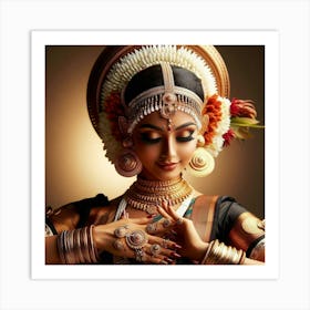 Indian Dancer Art Print