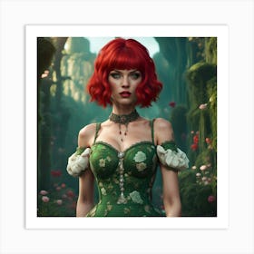 Red Hair Tess Synthesis - Whimsy(5) Art Print