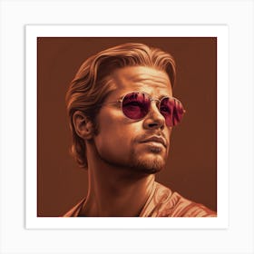 Brad Pitt Art Print