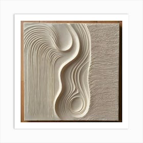 Wavy Sculpture 1 Art Print