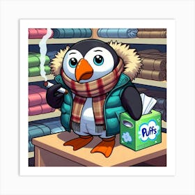 Puffin Thrift Art Print