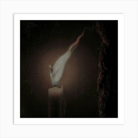 Candle In The Dark Art Print