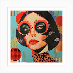 Retro Glamour Pop Art Art Print