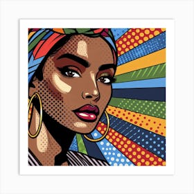 Tumelo Pop Black Woman Art Print