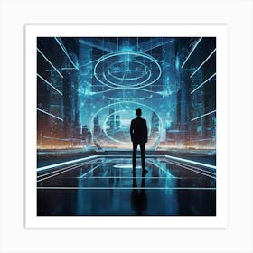 Futuristic City 24 Art Print