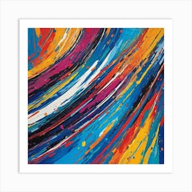 Zoom Abstract Painting Art Print