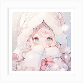 Cute Anime Girl 5 Art Print