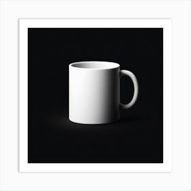 White Coffee Mug 1 Art Print