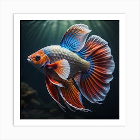 Siamese Fighting Fish Art Print