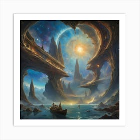 Heart Of The Universe art print paintings Art Print