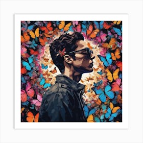 Butterfly Man Art Print