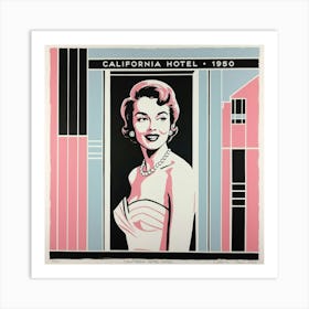 California Hotel Art Print