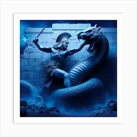 Frozen In Time Marduk Ancient Sumerian God Art Print