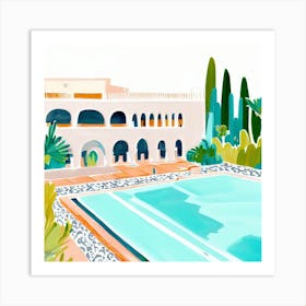 Moroccan hotel Art Print