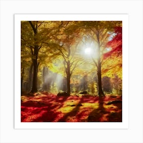 Autumn Sunrise Art Print