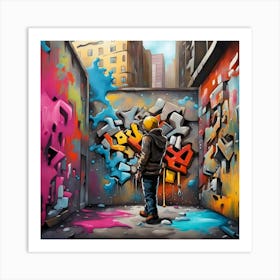 Graffiti Wall Art Print