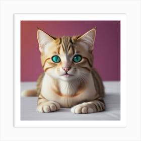 Tabby Cat Art Print