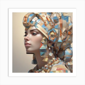 The Jigsaw Becomes Her - Pastel 11 Art Print