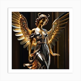 Angel Statue 3 Art Print