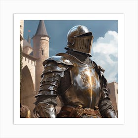 Knight In Armor Art Print