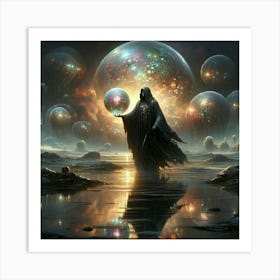 Ethereal Spheres Art Print