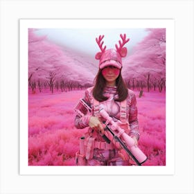 Pink Forest 1 Art Print