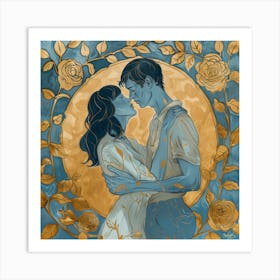 Creatai 24830 Bodies In Love In The Style Of Art Nouveau Dome 74cbc99c 1834 4697 8c2e 7d76e4443c4b 0 Art Print