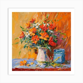 Flowers In A Vase 135 Art Print