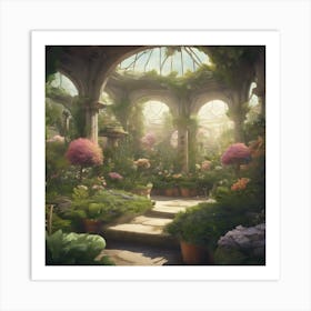 Garden Of Flowers 6 Art Print