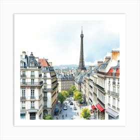 Paris Cityscape Art Print