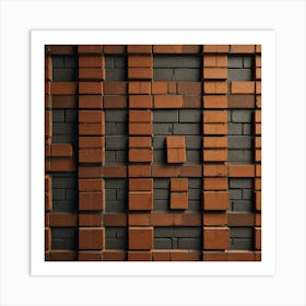 Default Create Unique Design Of Bricks Wall Art 2 Art Print