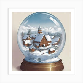 Snow Globe 13 Art Print